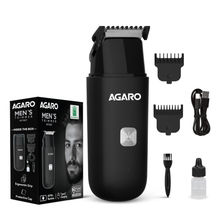 Agaro MT7007 Beard Trimmer For Men 60 Min Runtime 2 Combs Washable Head Type C Charging