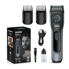 Agaro MT2525 Beard Trimmer 20 Length Settings Usb Rechargeable Precision Dial Cordless