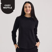 Nykd By Nykaa Full Sleeve Waffle Tee - NYS803 - Jet Black