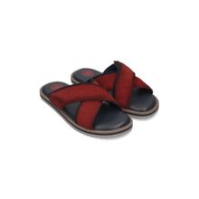 Bugatti Cobie Red Men Cross Strap Sandals