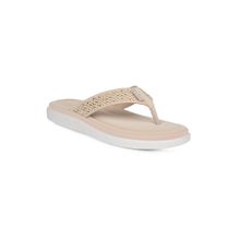 Bata Comfit Women Beige Casual Flip Flops