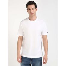 Tommy Hilfiger Mens White Solid T-Shirt