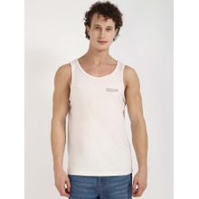 Tommy Hilfiger Mens Beige Solid Tank Top