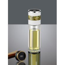 YELONA White 350Ml Smart Glass Temperature Display Bottle