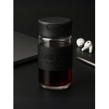 YELONA Black 550Ml Infuser For Loose Tea Detox Water Bottle