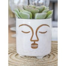 KitchenCraft Terracotta Face Planter For thinKitchen, Indoor Plant Pot