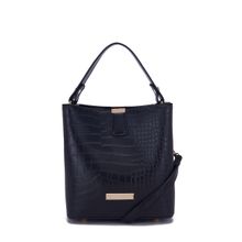 Giordano Women Hobo Leather Shoulder Bag - Black