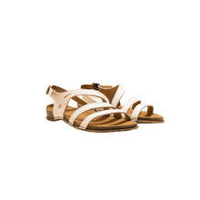 El Naturalista White Embellished Leather Sandals