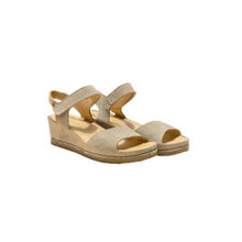 El Naturalista Beige Embellished Leather Sandals