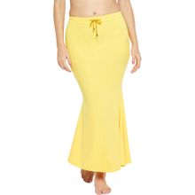 Secrets By Zerokaata Women Solid Mermaid Fit Saree Shapewear - Yellow