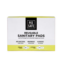 Pee Safe Reusable Sanitary Pads - Pack Of 4 Pads (3 Regular Pads + 1 Overnight Pad)
