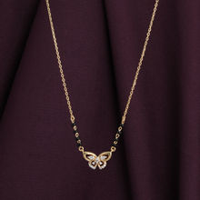 Palmonas 925 Sterling Silver wings of butterfly mangalsutra for Womens