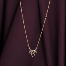 Palmonas 925 Sterling Silver Three Petals of Love mangalsutra for Womens