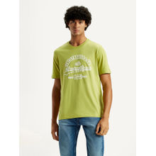Levi's Mens Green Typography Regular Fit T-Shirt