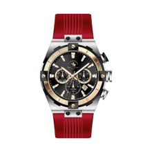 Santa Barbara Polo & Racquet Club Men Black Quartz Dial Analog Watch (SB1105107) (M)