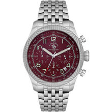 Santa Barbara Polo & Racquet Club Men Red Quartz Dial Analog Watch (SB8100072) (M)