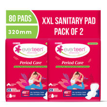 Everteen Period Care Xxl Soft Sanitary Pads Neem Safflower Heavy Flow, Rash-Free - Pack of 2