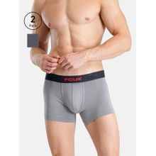 FCUK Flex Archway Men'S Solid Trunks (Pack of 2)