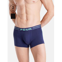 FCUK Flex Goldhawk Men'S Solid Trunks (Pack of 2)