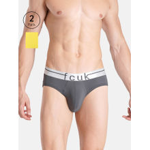 FCUK Flo Mersey Men'S Solid Briefs (Pack of 2)