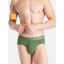 FCUK Glo Park Royal Men'S Solid Briefs (Pack of 2)