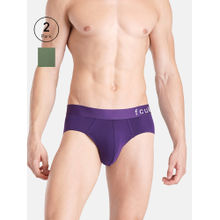 FCUK Glo Park Royal Men'S Solid Briefs (Pack of 2)