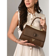 Lavie Signature Tan Womens Charlotte Flap Satchel Bag (M)