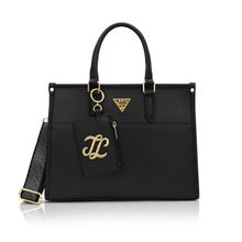 Lavie Signature Womens Black Ithaca Colorblock Tote Bag (M)