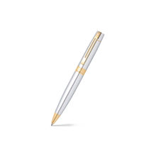 Sheaffer 9342 Gift 300 Ballpoint Pen - Bright Chrome with Gold Tone Trim