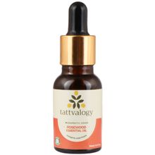 Tattvalogy Rosewood Essential Oil in Glass Bottle, Antiseptic - Insecticidal, Mind Relaxer