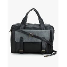 Yelloe Black & Grey Combination Laptop Messenger Bag