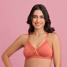 Nykd by Nykaa X-frame Cotton Support Bra - Carrot Nyb191 Orange