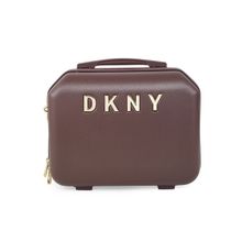 DKNY ALLORE Burgundy Color ABS Material Hard Medium Size Beauty Case