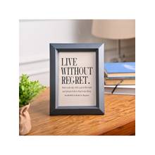 Voncasa Black Matte Plastic Rectangular Photo Frame