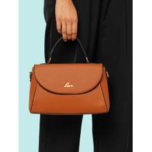 Lavie Women's Bleech Flap Satchel Handbag (Tan) (L)