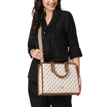 Lavie Women's Mono Melissa Satchel Handbag (Off White) (L)