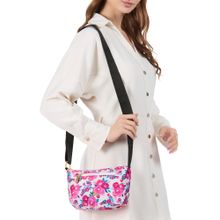 Lavie Womens White Trixie Floral Sling Bag (M)