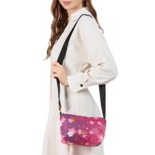 Lavie Womens Purple Trixie Floral Sling Bag (M)