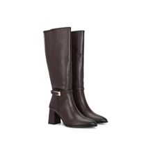 Delize Women Brown Knee High Casual Boots