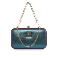 ESBEDA Teal Color Partywear Boxy Clutch For Women (S)