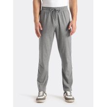 Jockey 9500 Men Super Combed Cotton Rich Regular Fit Trackpant - Mid Grey Melange