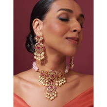 KIARA Asma Necklace and Earrings 22KT Gold Plated