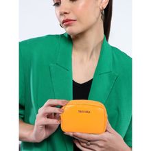 Sassora Yellow Genuine Leather Women Coin Pouch (S)