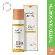 Nature Derma Hydrating Hyaluronic Acid Tinted Sunscreen SPF 50 PA++++