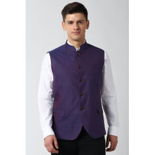 Peter England Elite Purple Waistcoat