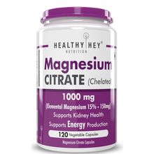 HealthyHey Nutrition Magnesium Citrate - Veg Capsules