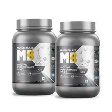 MuscleBlaze Biozyme Performance Whey Protein, Rich Chocolate (Pack Of 2)