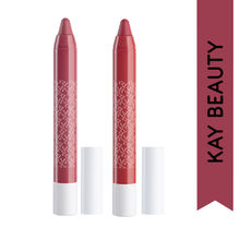 Kay Beauty Matteinee Matte Lip Crayon Lipstick Combo - Rom Com & Playback