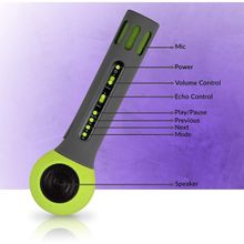Zebronics Zeb-fun Karaoke Mic Comes With Bluetooth Supporting Speaker Aux(green)