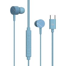 Zebronics Zeb-buds C2 In Ear Type C Wired Earphones With Mic, Braided 1.2 Metre Cable (blue)